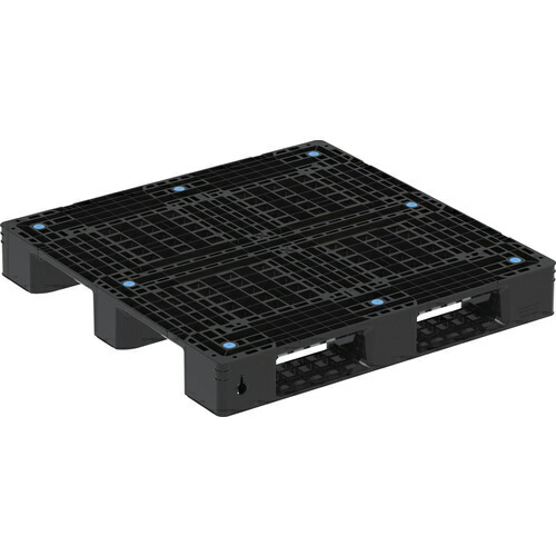 サンコー リサイクルプラスチックパレット ８１２３２９ Ｄ４－１１１１－１８ 黒いこと ( 81232900BKRCP ) 三甲（株）