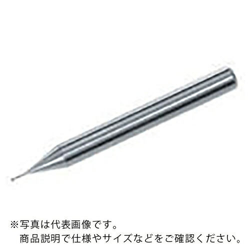 三菱K ( 三菱マテリアル ) 2枚刃CRNコーティング銅電極加工用ロングネック 超硬ボールエンドミル1mm ( CRN2XLBR0050N080S06 ) 【メーカー取寄】