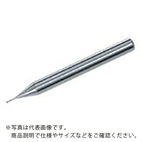 三菱K ( 三菱マテリアル ) 2枚刃CRNコーティング銅電極加工用ロングネック 超硬ボールエンドミル1mm ( CRN2XLBR0050N160S04 ) 【メーカー取寄】