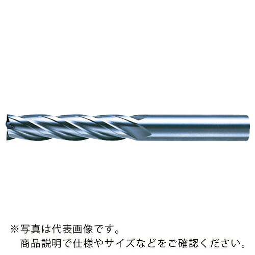 三菱K ( 三菱マテリアル ) 4枚刃センタカット ハイススクエアエンドミルロング刃長(L)29mm ( 4LCD2900 )