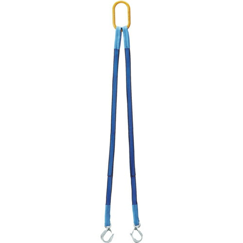 OH ( オーエッチ工業 ) 2点吊りベルトスリング スリムフック付 35mm幅×1.5m ( 2S35-15S )
