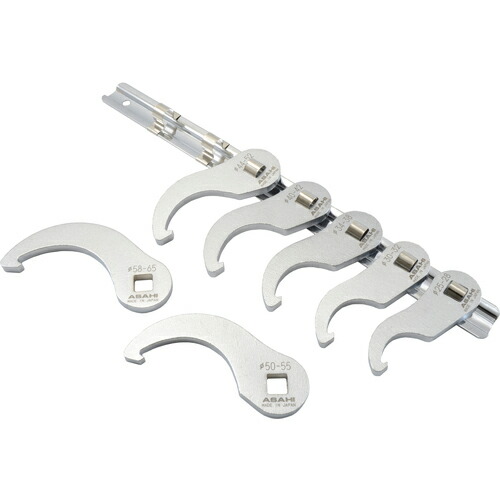 ASH ( 旭金属工業 ) 引掛タイプクローフートレンチセット 差込角9.5(7pcs) ( VCKS370 )