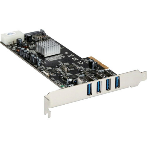 StarTech USB増設歌留多/PCIe 2.0 - 4x USB-A/5Gbps/SATA・LP4ワット数 ( PEXUSB3S44V ) 花・ガーデン・DIY-DIY・工具-その他