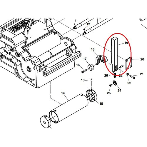 RIDGID 高速管端処理機用パーツ アーバー 122XL用 ( 13163 )