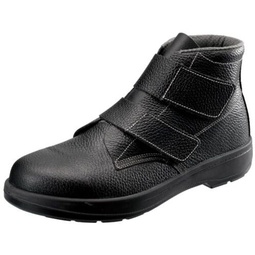 シモン 安全靴 中編上 マジックテープ ウレタン2層底 AW28 25.5cm ( AW28BK-25.5 ) (株)シモン