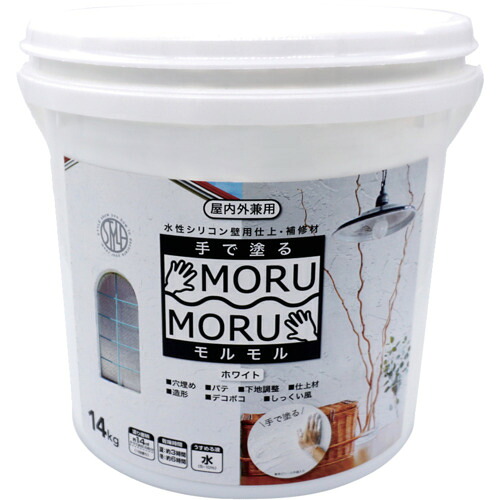 ニッぺ ( ニッペホームプロダクツ ) 壁用仕上・補修材 STYLE MORUMORU ホワイト ( 4976124882548 )