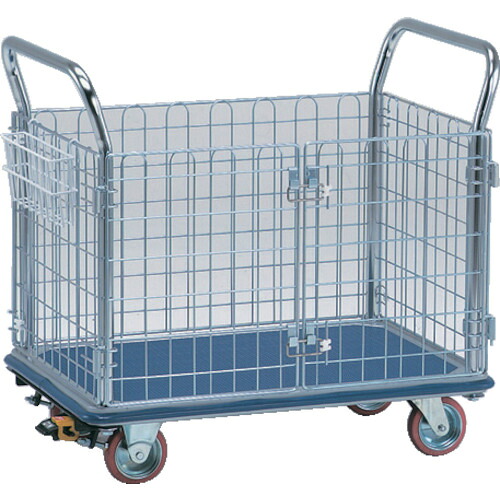 AS ( アズワン ) 観音扉型金網手押し車 NK-307K-ST ( 1-6290-02 ) 【製造業者取寄】