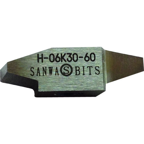 SANWA ( 三和製作所 ) 台形30°ネジ切チップピッチ6.0 ( H-06K30-6.0 ) 【10個セット】 【メーカー取寄】