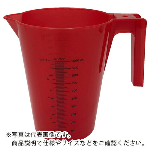AS ( アズワン ) 1000ml派手かこい女ビーカー赤12入 ( 4-2228-03 ) 【製造業者取寄】