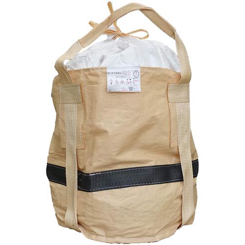 グリーンクロス コンテナバッグ 丸型 漏れ防止タイプ 容量200L 耐荷重1000kgタイプ 排出口あり 10枚セット ( 6300052858 ) 【メーカー取寄】