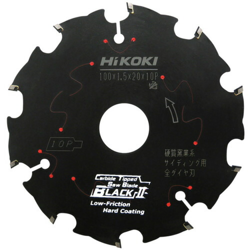 HiKOKI ( 工機ホールディングス ) スーパーチップソー 全ダイヤ ブラック2 100mm サイディング用 ( 0033-6994 )