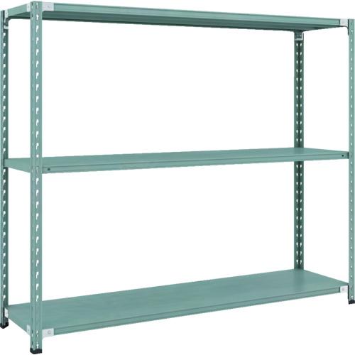 TRUSCO ( トラスコ中山 ) CB型セミボルトレス軽中量棚 1800X450XH1500 3段 緑であること ( CB-5643-GN )