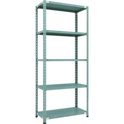 TRUSCO ( トラスコ中山 ) CB型セミボルトレス軽中量棚 900X450XH21005段 グリーン ( CB-7345-GN )