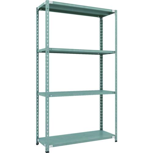 TRUSCO ( トラスコ中山 ) CB型セミボルトレス軽中量棚 1200X450XH21004段 緑であること ( CB-7444-GN )