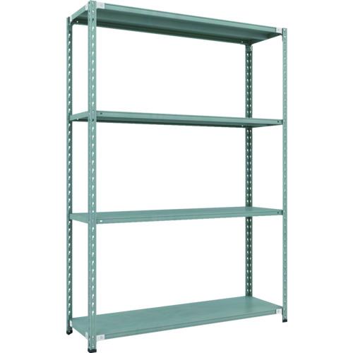 TRUSCO ( トラスコ中山 ) CB型セミボルトレス軽中量棚 1500X450XH21004段 緑であること ( CB-7544-GN )