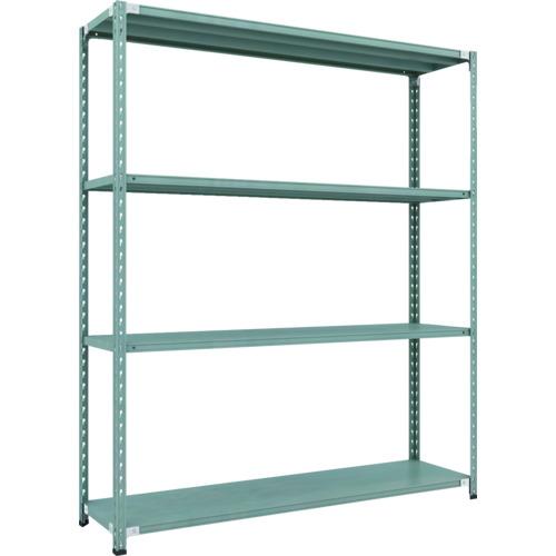TRUSCO ( トラスコ中山 ) CB型セミボルトレス軽中量棚 1800X450XH21004段 緑であること ( CB-7644-GN )