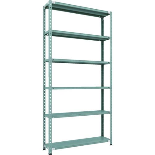 TRUSCO ( トラスコ中山 ) CB型セミボルトレス軽中量棚 1200X300XH2400 6段 緑であること ( CB-8436-GN )