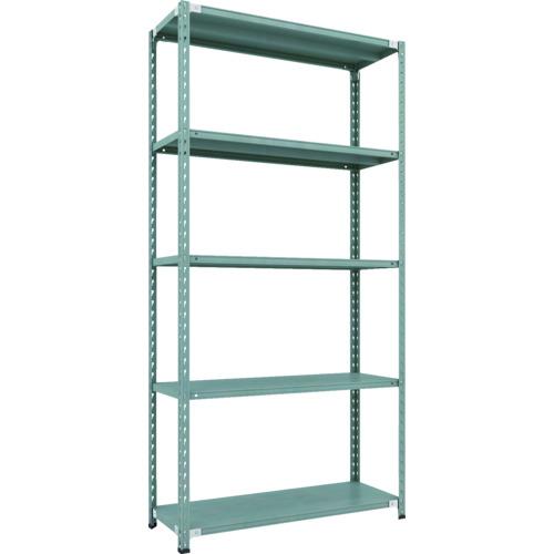 TRUSCO ( トラスコ中山 ) CB型セミボルトレス軽中量棚 1200X450XH2400 5段 緑であること ( CB-8445-GN )