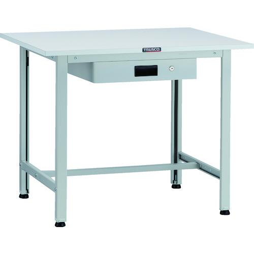 TRUSCO ( トラスコ中山 ) 軽荷重作業台(200kg)AO型 900X750XH740 薄型1段引出付 ホワイト色 ( AO-0975UDK1 )