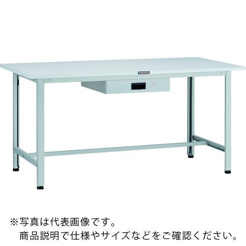 TRUSCO ( トラスコ中山 ) 軽荷重作業台(200kg)AO型 1500X600XH740 薄型1段引出付 ホワイト色 ( AO-1560UDK1 )