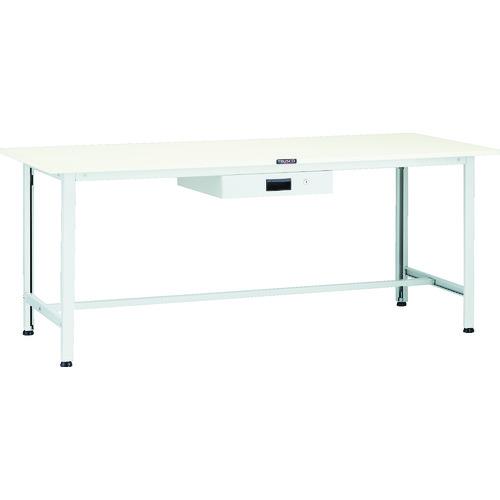 TRUSCO ( トラスコ中山 ) 軽荷重作業台(200kg)AO型 1800X750XH740 薄型1段引出付 ホワイト色 ( AO-1875UDK1 )