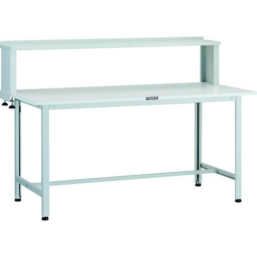 TRUSCO ( トラスコ中山 ) 軽荷重作業台(200kg)AO型 1500X750XH1044(全高) 上棚付 ホワイト色 ( AO-1575YURB )