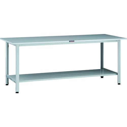 TRUSCO ( トラスコ中山 ) 軽荷重作業台(200kg)AO型 1800X750XH740 下棚2枚付 ホワイト色 ( AOR-1875LT2 )