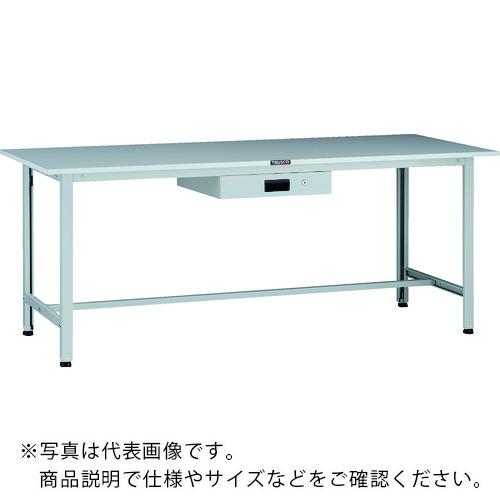 TRUSCO ( トラスコ中山 ) 軽荷重作業台(200kg)AO型 1800X600XH740 薄型1段引出付 ホワイト色 ( AOR-1860UDK1 )