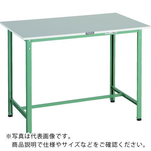 TRUSCO ( トラスコ中山 ) 軽荷重立作業台(300kg)HAE2型 RoHS2対応天板 1200X900XH900 グリーン色 ( HRAE2-1209 )｜トキワONLINE