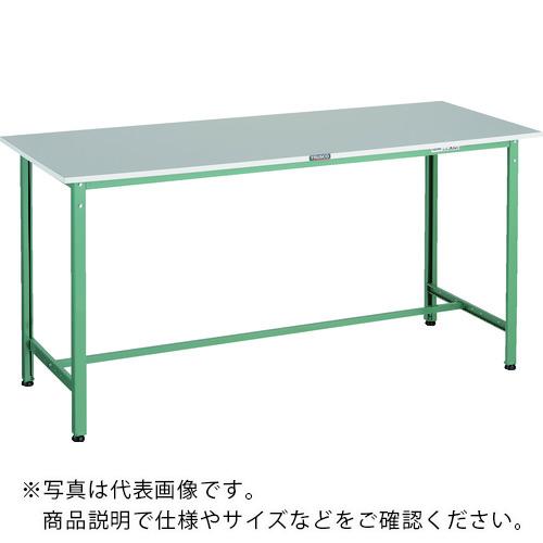 TRUSCO ( トラスコ中山 ) 軽荷重立作業台(300kg)HAE2型 RoHS2対応天板 1800X600XH900 グリーン色 ( HRAE2-1860 )|トキワONLINE