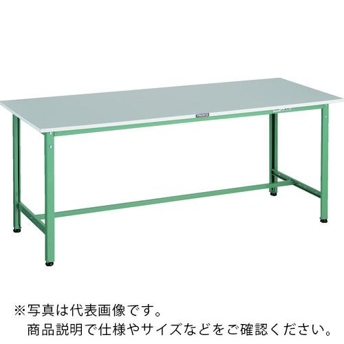 TRUSCO ( トラスコ中山 ) 軽掛け目御勤め台(300kg)RAE2型 RoHS2対応天板 1800X600XH740 緑であること色 ( RAE2-1860 )