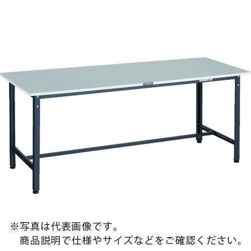 TRUSCO ( トラスコ中山 ) 軽掛け目御勤め台(300kg)RAE2型 RoHS2対応天板 1800X600XH740 まっ黒い薄墨色色 ( RAE2-1860 DG )