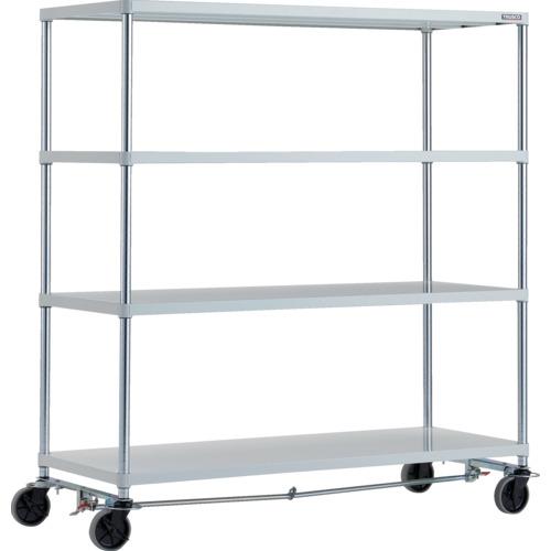 TRUSCO ( トラスコ中山 ) スチールラック フェニックスラック 1500X600 4段 U車輪4輪S付 W色 抗菌粉体塗装 ( PER-5564-U125-B4-W ) その他-花・ガーデン・DIY
