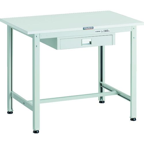 TRUSCO ( トラスコ中山 ) 軽荷重作業台(300kg)AE型 900X600XH740 薄型1段引出し付 ホワイト色 ( AE-0960UDC1 W )