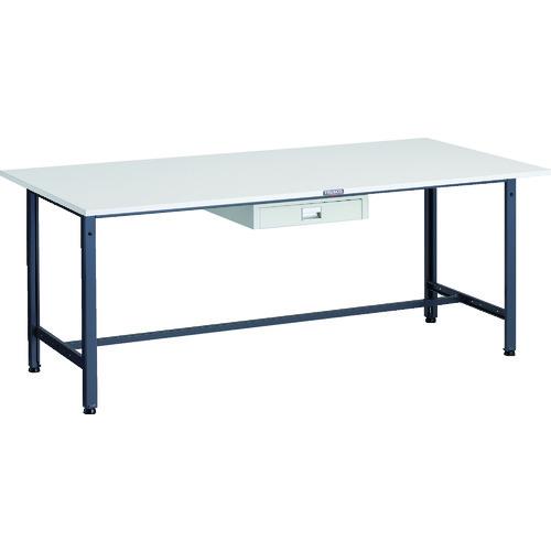 TRUSCO ( トラスコ中山 ) 軽荷重作業台(300kg)AE型 1800X900XH740 薄型1段引出し付 ダークグレー色 ( AE-1809UDC1 DG )｜トキワONLINE