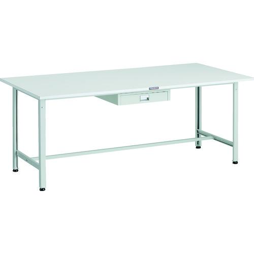 TRUSCO ( トラスコ中山 ) 軽荷重作業台(300kg)AE型 1800X900XH740 薄型1段引出し付 ホワイト色 ( AE-1809UDC1 W )｜トキワONLINE