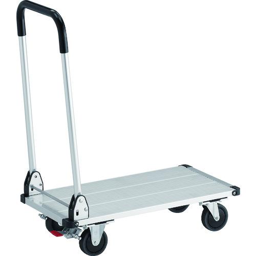 TRUSCO ( トラスコ中山 ) アルミ台車 アルパカート 省音 折りたたみ 700×360mm ストッパー付 ( AL21-0736S )|トキワONLINE