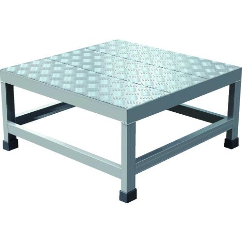TRUSCO ( トラスコ中山 ) アルミ製溶接一体構造型作業台 縞板タイプ 一段(完成品) W600×D600×H300 ( WTDBC-6630 )|トキワONLINE