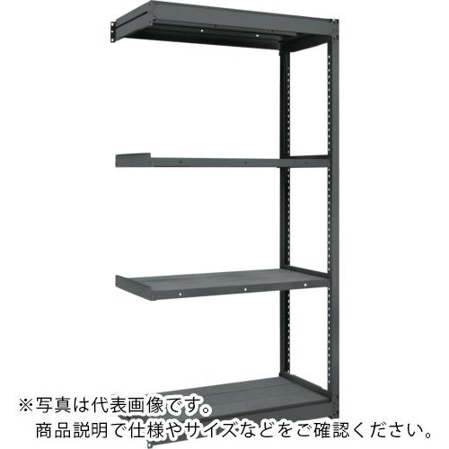 TRUSCO ( トラスコ中山 ) TUG型軽量棚 黒 100kg連結 1840X474XH1800 4段 ( TUG100-66S-4B-BK )