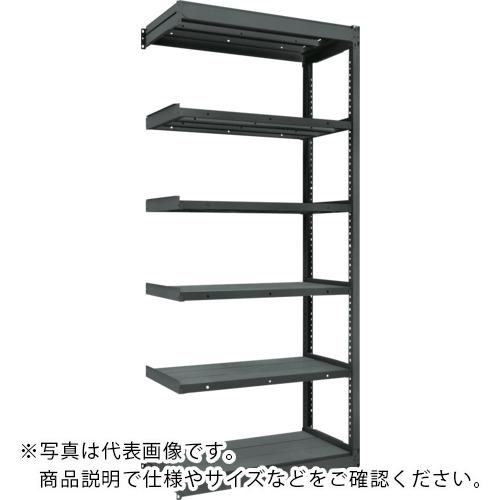 TRUSCO ( トラスコ中山 ) TUG型軽量ボルトレス棚 黒 100kg 連結型 1840×324×H2100 6段 ( TUG100-76K-6B-BK )