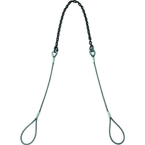 TRUSCO ( トラスコ中山 ) 玉掛ワイヤチェーンスリング(コンビスリング) Φ16X1.5M CMチェーン12.7MM1.5M ( TWCS16S1.5-1.5 )