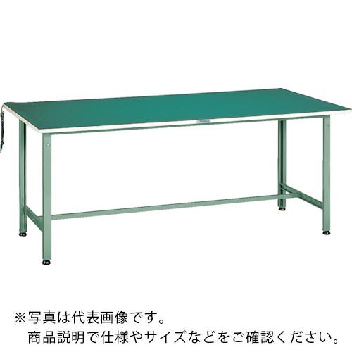 TRUSCO ( トラスコ中山 ) 軽掛け目やり方台(300kg)AE型 1500X750XH742 帯電押しとどめる引っ敷き張り 緑であること色 ( AE-1500D )