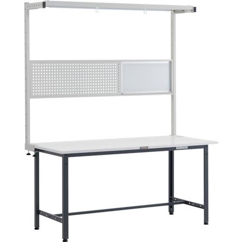 TRUSCO ( トラスコ中山 ) 軽荷重作業台(300kg)AE型 1500X750XH1948(全高) ツールハンガーフルセット付 ダークグレー色 ( AE-1500THFS DG )