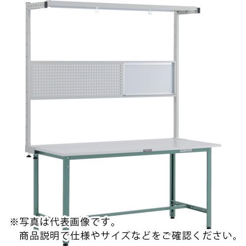 TRUSCO ( トラスコ中山 ) 軽掛け目やり方台(300kg)AE型 1500X600XH1948(全高) ツールハンガーフルセット付 緑であること色 ( RAE-1560THFS )