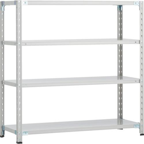TRUSCO ( トラスコ中山 ) CB型セミボルトレス軽中量棚 1200X450XH1200 4段 WG色 ( CB-4444-WG )