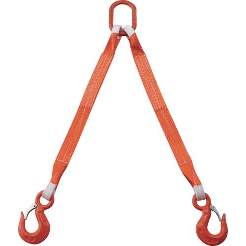 TRUSCO ( トラスコ中山 ) 2本吊ベルトスリングセット 50mm幅X1m 吊り角度60&deg;時荷重2.58t(最大使用荷重3t) ( G50-2P10 )｜トキワONLINE