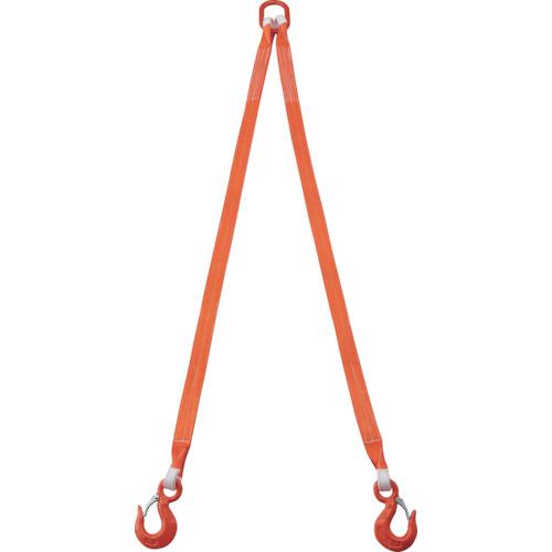 TRUSCO ( トラスコ中山 ) 2本吊ベルトスリングセット 50mm幅X2m 吊り角度60°時荷重2.58t(最大使用荷重3t) ( G50-2P20 )