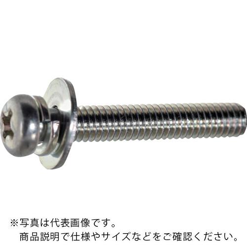 TRUSCO ( トラスコ中山 ) ナベ頭座金組込ねじ P\u003d3 三価白 M2×18 1100本入 (ばね座金+JISワッシャー付き) ヘキサゴンパック ( S012-0218 )