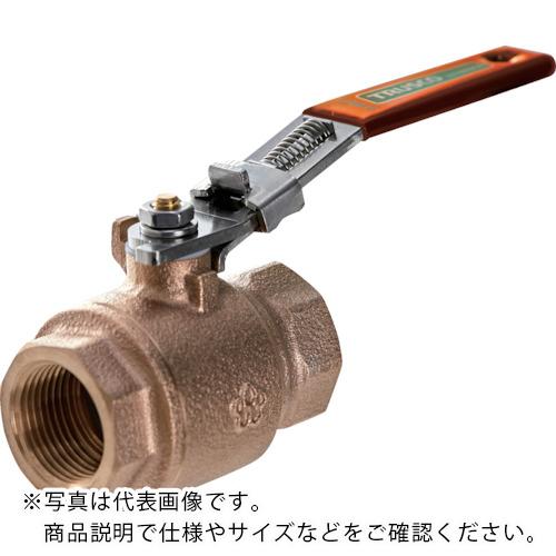 TRUSCO ( トラスコ中山 ) ロック機構付きボールバルブ フルボア(大流量)タイプ(400型・青銅)1 ( BAV-LSF25A )