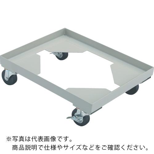 TRUSCO ( トラスコ中山 ) 箱台車 内寸580X400 ゴム車 自在ストッパー付X2 ( B-4BGS )